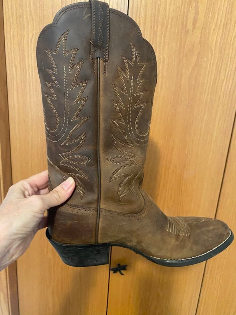 ARIAT Leather R Toe Western Boot- Size 6 women